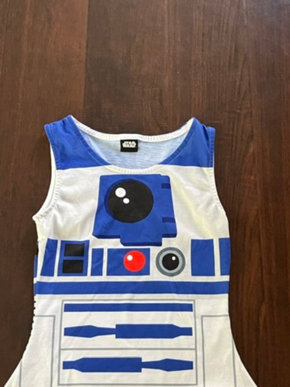 Star Wars R2-D2 Tank Dress in White, Blue & Gray Size Small - Picture 2 of 8